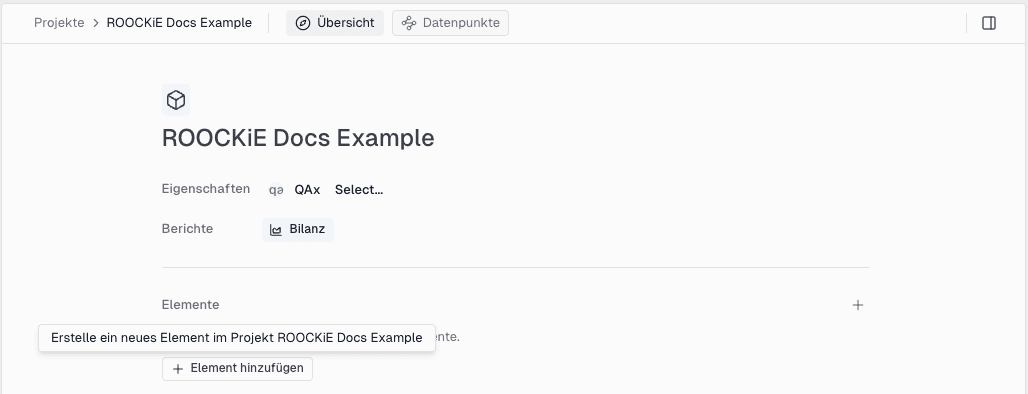ROOCKiE Projektansicht
